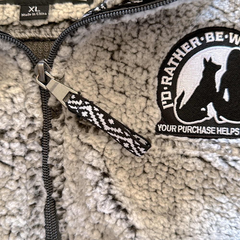 I’d Rather Be With My Dog Sherpa Fleece Pullover